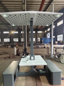 DDK Panchina Solare Intelligente da Esterno con WiFi/Ricarica, Tavolo da Giardino Solare Autogenerante di Alta Qualità, Personalizzazione Supportata - Product Image 6