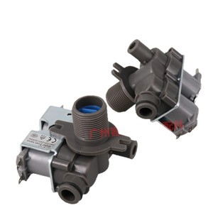 Water Inlet <b>Valve</b> Solenoid <b>Valve</b> 220V Dual Head For <b>Washing</b> <b>Machine</b> Parts AN2032 - Product Image 1