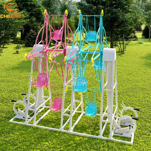 Spot scénique parc aire de jeux équipement d'amusement panier suspendu rotatif grande roue heureuse non alimentée avec pédale - Product Image 1