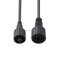 Connecteur Électrique Circulaire Étanche M15 en PVC et Cuivre, Courant Nominal 5A, Prise Mâle-Femelle pour Câblage d'Alimentation