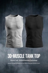 2026 new summer men's muscle <b>vest</b> indoor fitness running breathable sleeveless sports <b>top</b> T-shirt - Product Image 5