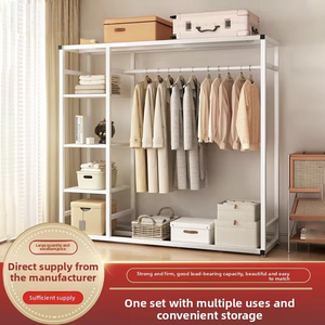 Porte-manteau de salle de bain contemporain en bambou à double rangée de style ouvert, écologique, mobilier de maison, grande capacité, séche-linge d'intérieur GH Hebei - Product Image 6