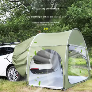 เต็นท์ท้ายรถอเนกประสงค์แบบเปิดเร็วเคลือบเงินอ็อกซ์ฟอร์ด สำหรับตั้งแคมป์กลางแจ้ง กันฝน สำหรับรถ SUV - Product Image 4