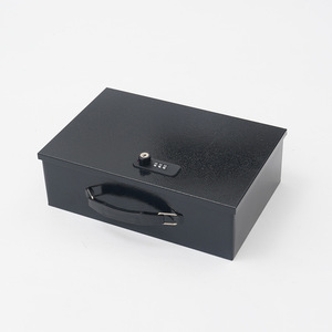 Portable Fire-Proof Metal <strong>Tool</strong> &amp; Document Storage Box with Fingerprint Lock Money &amp; Valuables <strong>Safe</strong> for Office or Home Use - Product Image 6