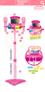 Telefono cellulare musicale connect kids girls doppio microfono karaoke in <span class=keywords><strong>vendita</strong></span> - Product Image 2