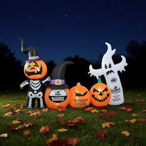 Decoraciones Inflables de Halloween para Jardín, Calabaza, Fantasma, Bruja, Esqueleto de PVC para Celebraciones Festivas - Product Image 2