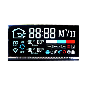 קטן MOQ Custom LCD תצוגת מודולים LCD 7/16 תצוגת מגזר עבור IR מדחום עם RGB תאורה אחורית