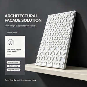 Système de façade en aluminium 3D, panneau décoratif de forme spéciale pour bâtiment culturel, hall commercial - Product Image 6