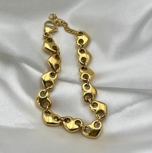 تصميم جديد بالجملة فريدة من نوعها قلادة مارينر بنفخة قلب قلب قلب قلب منتفخ عالية مصقول شخصية قلادة مارينر منتفخة - Product Image 3