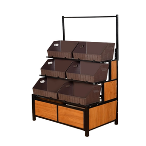 Rak Display buah dan sayuran Supermarket kustom rak toko - Product Image 1
