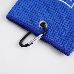 Toalla de golf de microfibra tejida personalizada de gran venta, de secado rápido, ecológica, de color sólido, para limpieza de pelotas de golf y cepillado deportivo. - Product Image 1