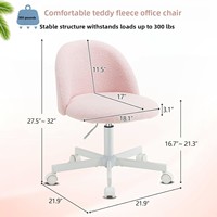 Chaises de bureau modernes et abordables, chaise pivotante réglable avec roulettes pour bureau, étude, salon, coiffeuse, chambre à coucher
