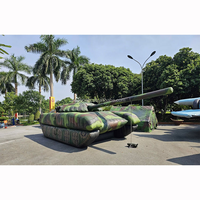 Modèle de cible gonflable de haute qualité en PVC, camouflage amovible, bunkers de paintball, leurre tactique en forme de char
