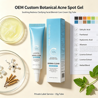 Gel Réparateur Rapide et Efficace Contre les Cicatrices d'Acné et les Taches, Lisse la Peau, Resserre les Pores, Crème Anti-Acné pour Peaux à Tendance Acnéique