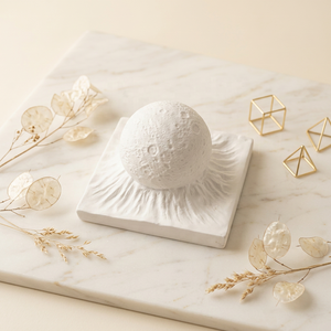 Piedra de aromaterapia de yeso ecológica sólida en forma de luna - Product Image 2