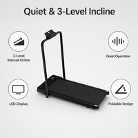 Vente en gros usine Petit tapis de course électrique multifonctionnel pliable d'intérieur silencieux
