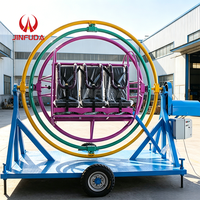 Manèges de parc d'attractions de haute qualité, gyroscope humain portable pour enfants et adultes en promotion