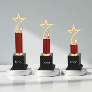 Trofeo Metálico Premium Personalizado, Estilo Moderno, Diseño Portátil con Protección UV, Opción de Grabado, para Competiciones, Premios Empresariales, Reconocimiento - Product Image 1