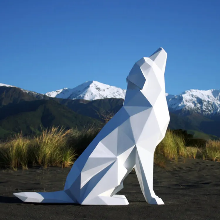 FPR фигурка собаки из стекловолокна Doberman, крупное животное, скульптура, статуя из смолы, статуя для украшения на открытом воздухе