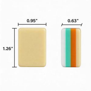 High-end MahJongg <b>Set</b> American Style Exquisite Engraved Pattern Tiles Deluxe Complete Kit for Collection & Gift - Product Image 5