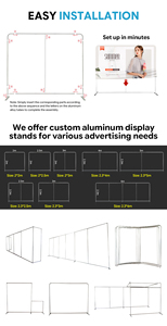 Stand Portátil Modular para Ferias Comerciales 10x10 10x20 <span class=keywords><strong>con</strong></span> Fondo Personalizado por Sublimación, Stand <span class=keywords><strong>de</strong></span> Exhibición <span class=keywords><strong>de</strong></span> Aluminio para Exposiciones - Product Image 5