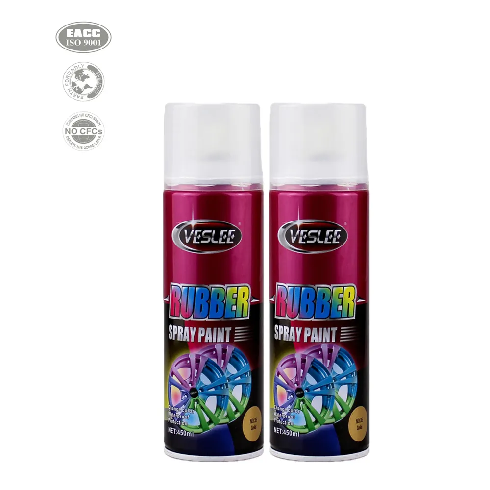 Spray de tinta de borracha colorida em aerossol acrílico termoplástico de secagem rápida com baixo cheiro