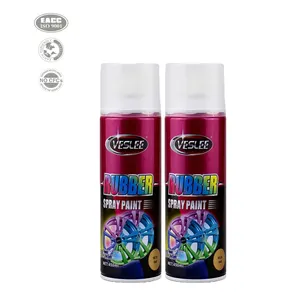 Spray de peinture en caoutchouc coloré en aérosol acrylique thermoplastique à séchage rapide à faible odeur