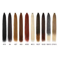 Extensions de cheveux synthétiques en dreadlocks, tresses au crochet, dreadlocks synthétiques, 22 pouces, 7g, cheveux de tressage, cheveux de style reggae, faux locs, vente en gros