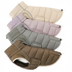 रंगब्लॉक हल्के धोने योग्य कुत्ते हुडी-स्पोर्टी परिसर-शैली पालतू स्वेटर शर्ट और बाहरी आराम के लिए जेब - Product Image 5