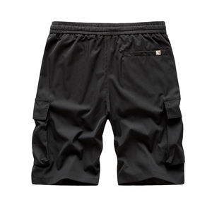 2025 <b>Men's</b> Casual <b>Cropped</b> <b>Pants</b> Comfortable Loose Fit Elastic Waist Solid Color Canvas Material for Summer Running Fitness Mid - Product Image 4