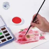 Juego de Pigmentos de Acuarela Rubens de Gran Tamaño a Precio de Fábrica, con Papel de Alta Calidad, 24 Colores, Empaquetado en Caja de Hierro