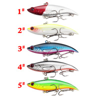 Cinq couleurs 7.5cm/12.8g appât VIB pleine natation longue coulée leurre coulant pour poisson d'eau salée et brochet appât basse en boîte