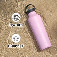 Thermos classique en acier inoxydable avec poignée en silicone, tasse à café cadeau d'affaires portable de grande capacité avec paille