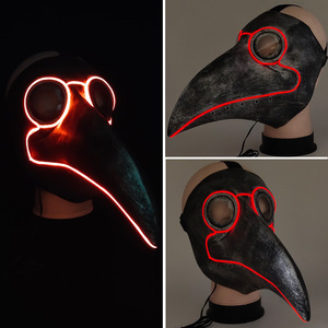 Máscara Led Horror <span class=keywords><strong>cara</strong></span> de fantasma luminosa máscara de Halloween fiesta - Product Image 6