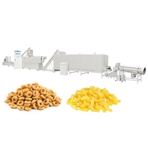 Chaîne de production à échelle industrielle de casse-croûte et de croustilles de riz Extrudeuse de machines Séchoir et équipement d'assaisonnement - Product Image 1