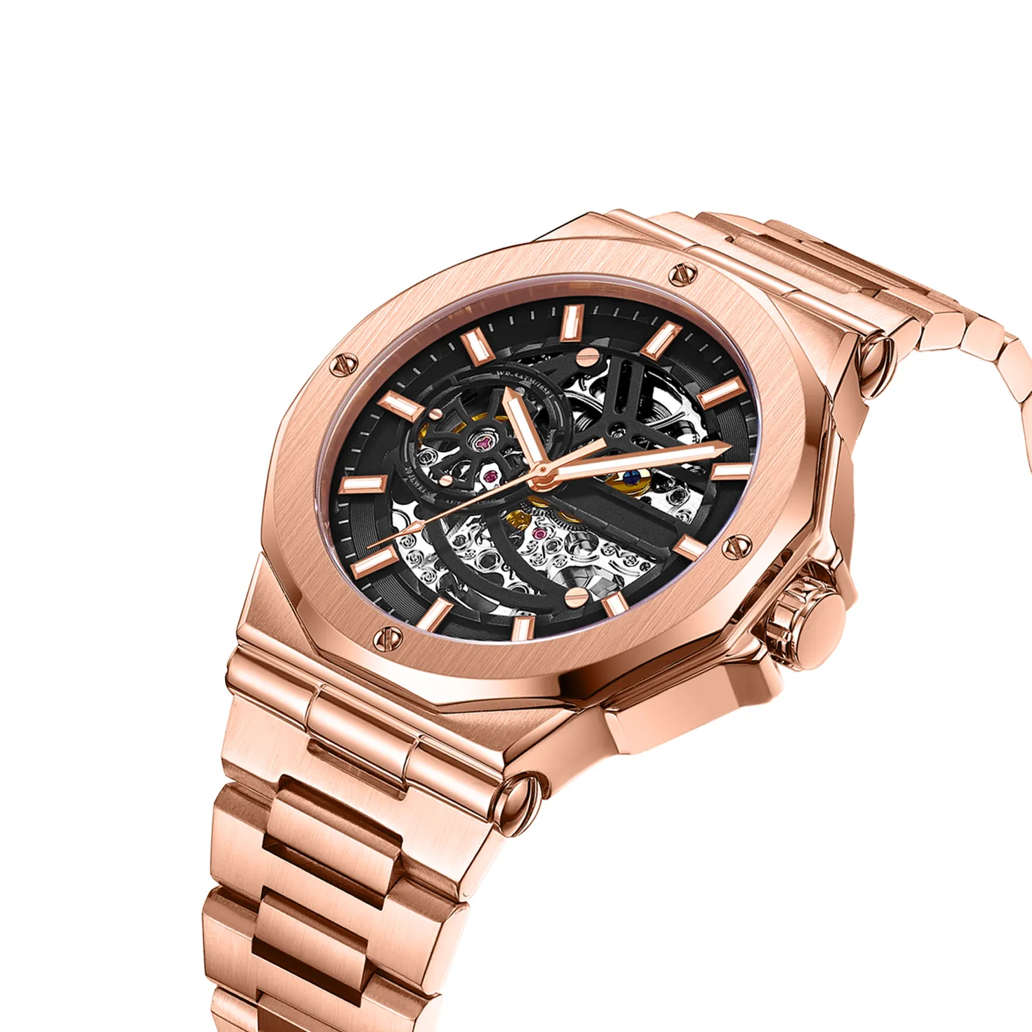 New Arrival Custom Logo Mechanical Watch Mens Luxury Automatic Watches Skeleton Automatic Watch