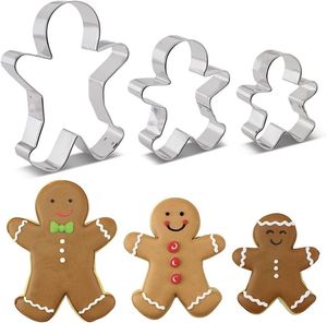 Gingerbread Man Flower/Square/Pumpkin Stainless Steel Eco-Friendly Dishwasher Safe 6-Piece Baking <b>Cookie</b> Cutters Custom Bulk - Product Image 3