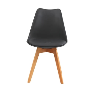 Sillas de Comedor Modernas Nórdicas con Asiento Acolchado y Patas de Madera, Muebles para el Hogar, Silla Tulipán de Plástico para Cafetería - Product Image 2