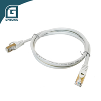 Kabel Patch Ethernet Tipis dan Fleksibel Gcabling, Flylead 1m 3m 5m RJ45, Kabel Jaringan