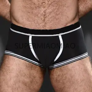 Горячая Распродажа instagram amazon нижнее белье для мужчин обтягивающие сексуальные черные мужские боксеры трусы нижнее белье для мужчин