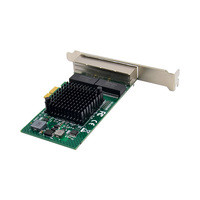 Tarjeta de Red Gigabit EDUP Nic PCIe BCM5719 NetXtreme, Adaptador LAN PCI Express PCI-E X1/X4 con Cuatro Puertos RJ45 Gigabit Ethernet