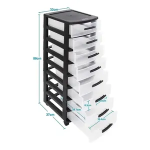 Cajonera plastica 8 cajones organizador multiusos eclypse MQ - Product Image 3