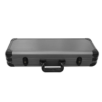 YH Haute qualité 500 pièces Étui à jetons de poker en aluminium noir avec serrure