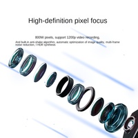 Lunettes Intelligentes à Modèle Privé AI Transfrontalier avec Caméra, Traduction en Temps Réel, Capture Photo et Vidéo, Contrôle par Bouton Tactile, TR90