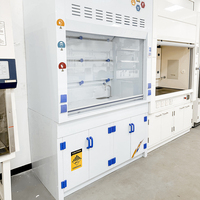 Hotte de laboratoire horizontale de type échappement d'air propre de classe 2, système d'évacuation sans conduit, hottes à fumées chimiques