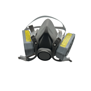 Masker Respirator Setengah Wajah Karet Anti Debu dengan Filter Ganda, Cat Semprot yang Dapat Disesuaikan, Perlindungan Khusus - Product Image 5