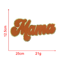 Gros Broderie Paillettes Fête Des Mères Chenille Patch Mama Mon Logo Chenille Patches pour Vêtements