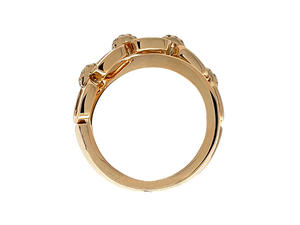 Anillo Clásico de Oro Sólido de 18K con Diseño de Cierre - Anillo de Diamantes Naturales para Uso Diario y Ocasiones de Regalo - Product Image 3