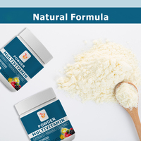 Multivitaminepoeder met vitamine C, mineralen, enzymen, fruitpunch smaak, natuurlijk gearomatiseerd, verhoogt natuurlijke energie, immuunondersteuning