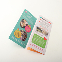 Brochure, dépliant et livre d'images personnalisés en papier couché de haute qualité, imprimés offset, avec conception gratuite, pliage 3, 4 ou 6 volets, pour l'ouverture d'entreprise